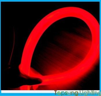360 градусов круглый красный светодиодный неоновый флекс 24в IP67 водонепроницаемый для зданий