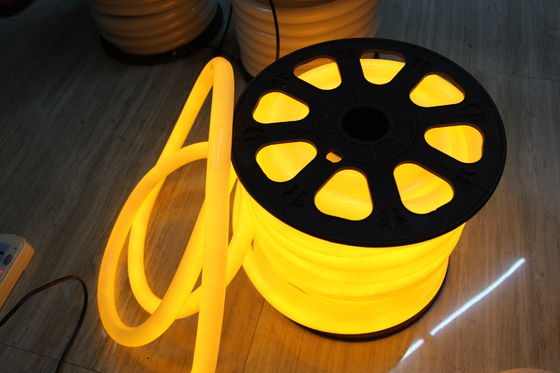 современный 360 градусов круглый желтый 220V неоновый флекс свет 25 мм ip67 для наружных