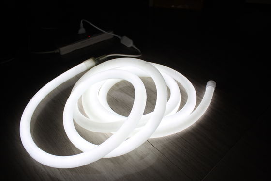 24В белый цвет декорации 360 градусов круглый неоновый флекс свет для наружных помещений