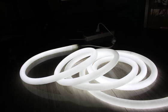 24В белый цвет декорации 360 градусов круглый неоновый флекс свет для наружных помещений