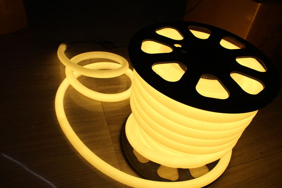 Энергосбережение 110В теплое белое светодиодное неонное флексное освещение 360 круглое 25м катушка для дома