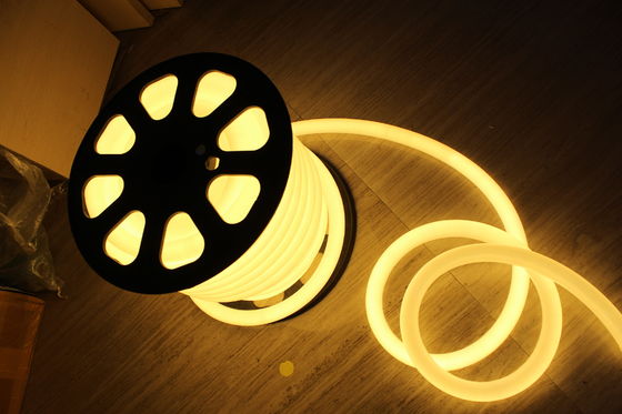 Энергосбережение 110В теплое белое светодиодное неонное флексное освещение 360 круглое 25м катушка для дома