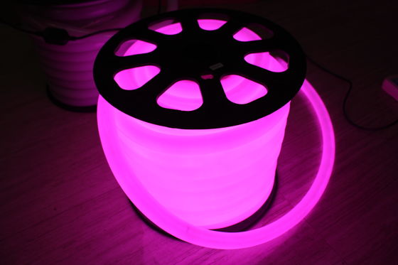360 градусов круглый 100LEDs/m 25м катушка фиолетовый 110в неоновый флекс свет водонепроницаемый
