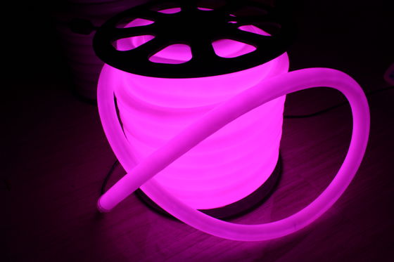 220V фиолетовый 360 градусов круглый 100LEDs/m светодиодный неон флекс свет для здания
