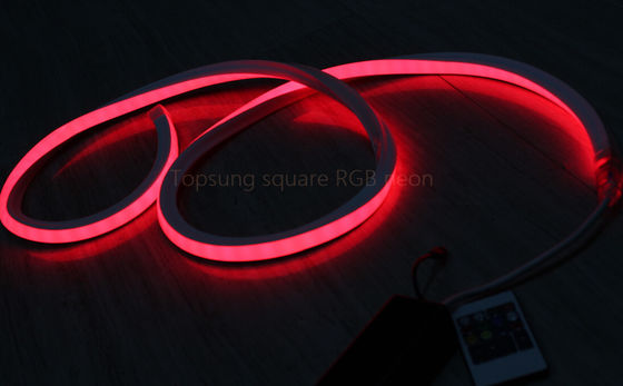 Высококачественный 16*16м 230в квадратный красный светодиодный неон флекс для наружных помещений