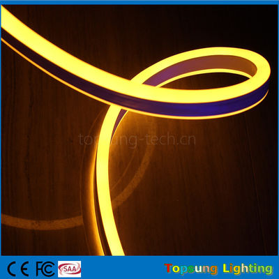 Красивая 230-вольтовая двойная боковая эмиссионная желтая светодиодная гибкая лента для наружного использования