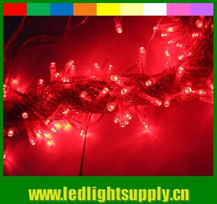 Прочный ПВХ 100 лампочек 12В светодиодные светильники теплое белое для наружных
