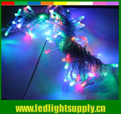 2016 новый RGB цветопеременчивый светодиодные рождественские шторы огни 24V 100 LED