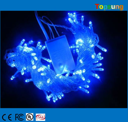 10м голубое свечение LED рождественские декоративные свечи + контроллер 100 лампочек