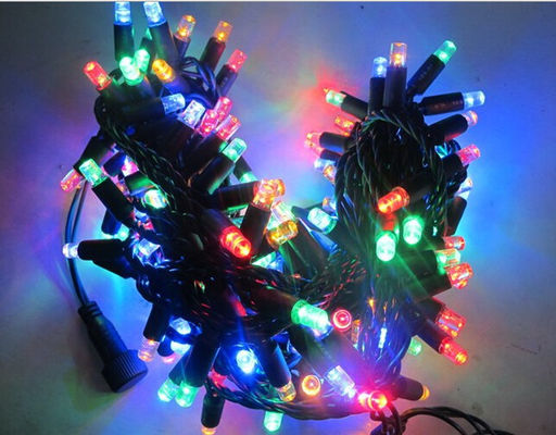 10м подключаемые антихолодные 5мм изменяющие цвет наружные рождественские светодиоды