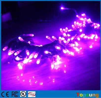 Сильные PVC фиолетовые рождественские светодиоды на открытом воздухе 12В подключаемые