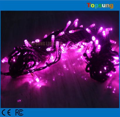 Сильные PVC фиолетовые рождественские светодиоды на открытом воздухе 12В подключаемые