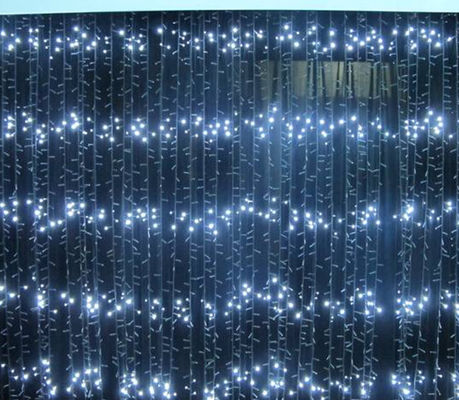 Верхний вид 120в Рождественские фейри окна светильники шторы для сада