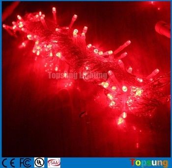 Самый продаваемый 220В красный светодиодный фейри рождественские лампы 10м