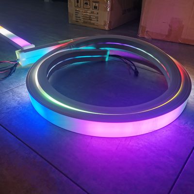 Волшебные светильники с цифровым 24V гибким силиконовым неоном 3535 RGB Multi Color Led Flex Neon Strip neon flex 220v rgbw рулон