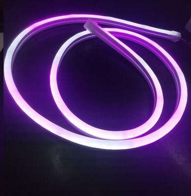 мини 6 мм декорации с светодиодным освещением для праздничного декорации вечеринки 24v RGB изменяемый неоновый свет 12w / m DMX управления силикон