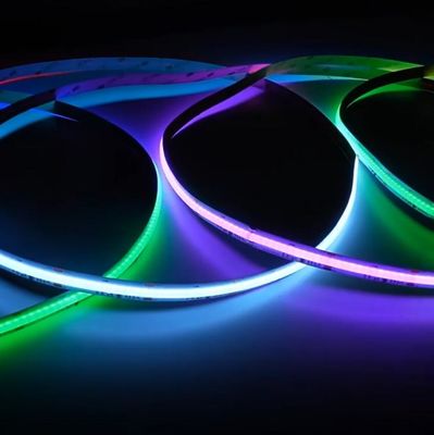Цветная магия COB RGB светодиодные полосы пикселя 12V умный высокая плотность 720 LED / м цифровые светодиоды COB полосы