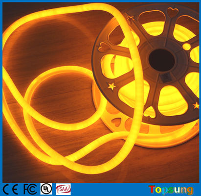 360 градусов светодиодной гибкой неоновой лампы 220V 16 мм диаметром желтый 120LED декорация фестиваля