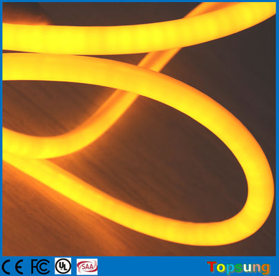 12В гибкий неоновый светодиодный свет IP67 360 градусов круглый веревка Рождественский светло-желтый