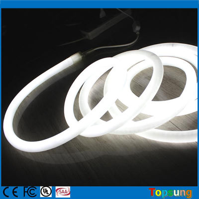 360-градусный круглый светодиодный неон флекс 16 мм мини-шнуровой свет 12 В белый цвет неон флекс шнуровой полосы