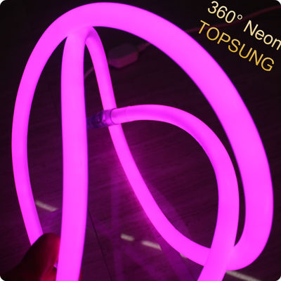 360 раундов мини гибкий неоновый флекс светодиодные световые ленты лента розовый фиолетовый цвет 24v