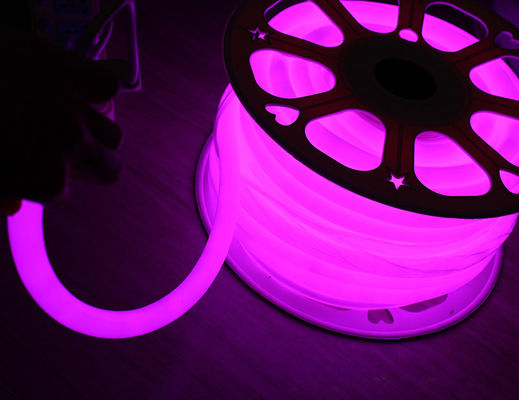 16 мм 360 градусов круглый розовый фестиваль освещения светодиодные неоновые флекс лампы 220V 120 SMD2835