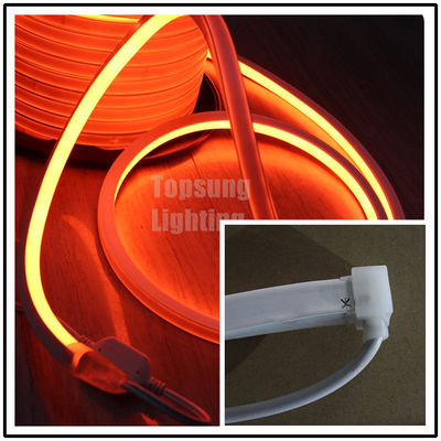 AC110v оранжевый квадратный гибкий светодиодный неонный ленточный веревочный свет 16x16 мм для отделки магазинов IP68