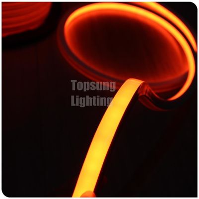 оранжевый цвет AC 110V квадратный светодиодный гибкий неонный свет 16x16 мм IP68 неонная трубка