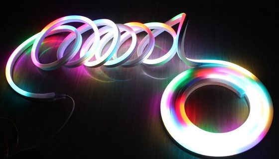 Оформление наружного освещения RGB DMX цифровые светодиодные неоновые флексные огни 10 пикселей на метр