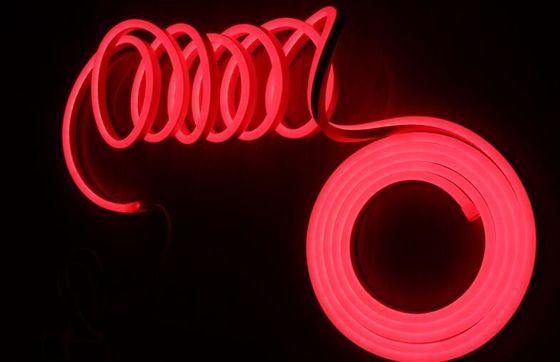Гибкий цифровой светодиодный неоновый фонарь 14 * 26 мм 24 В, преследующий RGB неоновые огни