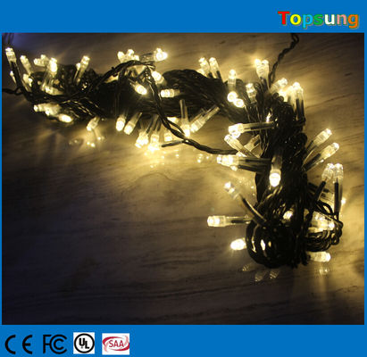 Горячая продажа 127-вольтовых теплых белых подключаемых фейри-струнных фонарей 10м Рождественское украшение