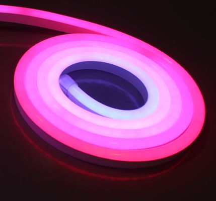 50м катушка Topsung Lighting светодиодный неоновый полоса гибкий свет 24v rgb цифровой неоновый 10x20мм сверхтонкий пиксель неонофлекс