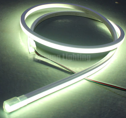 программируемая RGBW 4 чип изменяющий цвет светодиодная неоновая веревка гибкая полоска 24V верхний вид квадратный 17x17 мм