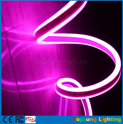 розовый цвет 240В светодиодный двусторонний гибкий неонный свет 8*17 мм для наружного использования