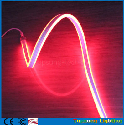 100м красный мини-свет подсветка 110В 8,5*18мм 4,5вт подсветка двусторонний гибкий неоновый свет