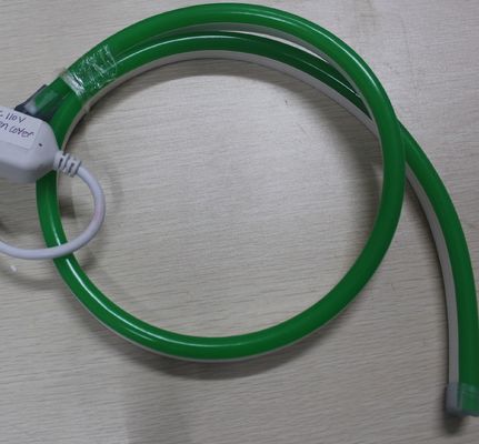 Качество 11х18мм Сверхяркий SMD2835 Новый светодиодный гибкий неоновый шнур светло-зеленый цвет 12 вольт цветная куртка ПВХ