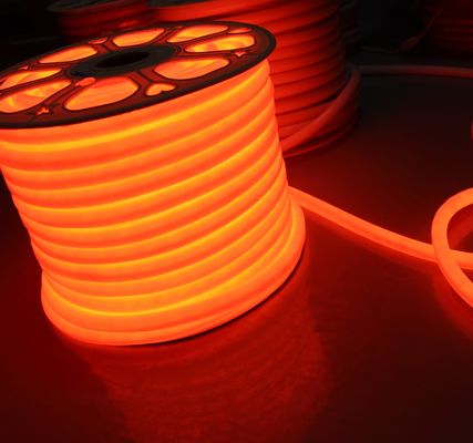 24В оранжевый неон гибкий трубка мягкая 360 LED неон гибкая полоса водонепроницаемая наружная веревка 2835 smd