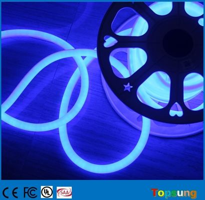 360 светодиодный неон флекс SMD светодиодные светодиодные ленты 24В водонепроницаемая наружная декоративная веревка синий цвет 220В