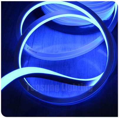 12 В синий верхний вид Плоский 16x16 мм неонфлекс Квадратный подсвеченный неон флекс трубка синяя SMD веревка полоса неон лента украшение