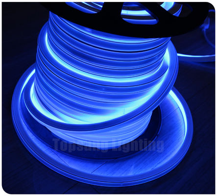 12 В синий верхний вид Плоский 16x16 мм неонфлекс Квадратный подсвеченный неон флекс трубка синяя SMD веревка полоса неон лента украшение