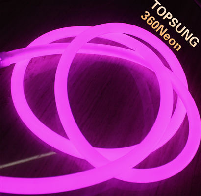 16 мм микро 360 градусов гибкая светодиодная неонная лента для знаков 12 В розового цвета излучающие мягкие трубные огни smd
