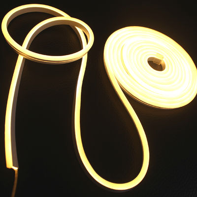 24В супер яркий мини 6х13мм светодиодная неонная лента гибкая веревка 2835 smd неонфлекс теплый белый анти-UV силиконовый неон