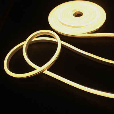 24В супер яркий мини 6х13мм светодиодная неонная лента гибкая веревка 2835 smd неонфлекс теплый белый анти-UV силиконовый неон