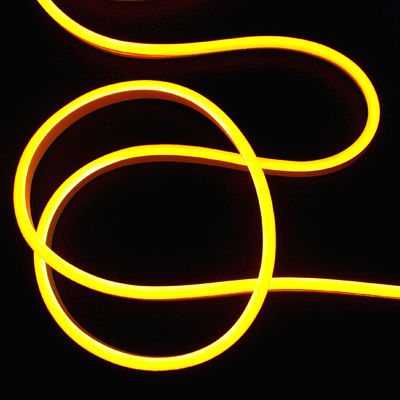 12В супер мини светодиодная гибкая неонная полоса светло-желтые светильники рождественское украшение SMD веревка 6*13 мм силикон