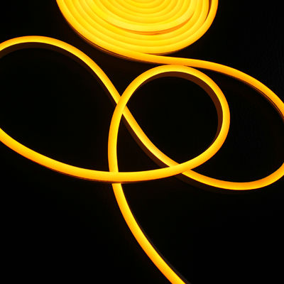 Супер яркие микро гибкие светодиоды неон трубы веревки световые полосы желтый 2835 smd освещение силиконовый неонфлекс 24в