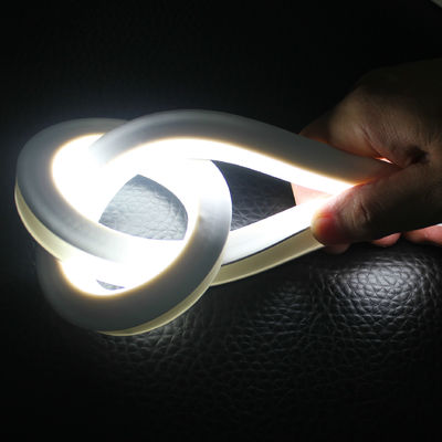 Новый 12В белый силиконовый гибкий неон-флекс светодиодный канатные светильники квадратные 16x16мм анти-UV ПВХ неон ленты верхний вид 2835 smd