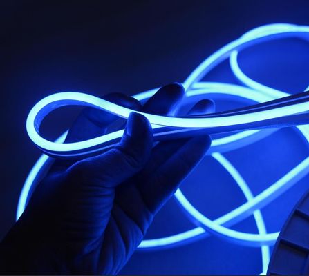 24В синяя светодиодная неонная лента flex 2835 smd мини-неонные фонари шнурка 6 мм