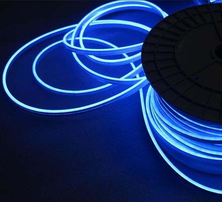 12В синий светодиодный неонный ленточный свет 6*12 мм микронеонный веревочный свет