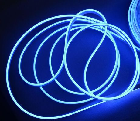 24В синий цветовой светодиодный неоновый флекс мини 6мм микро неоновые фонари 5 см резки