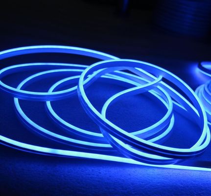 6 мм синий светодиодный неоновый шнур Светлая гибкая водонепроницаемая праздничная вечеринка Рождественская елка Домашний декор 110V/220V синие неоновые полоски